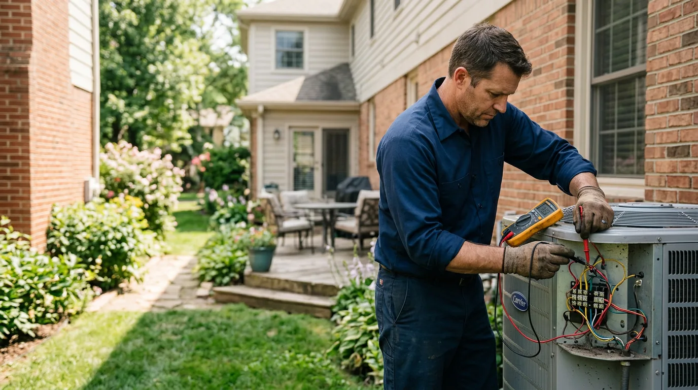 HVAC technician working near Alcova, WY